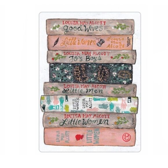 Louisa May Alcott Books Magnet - Picture 1 of 4